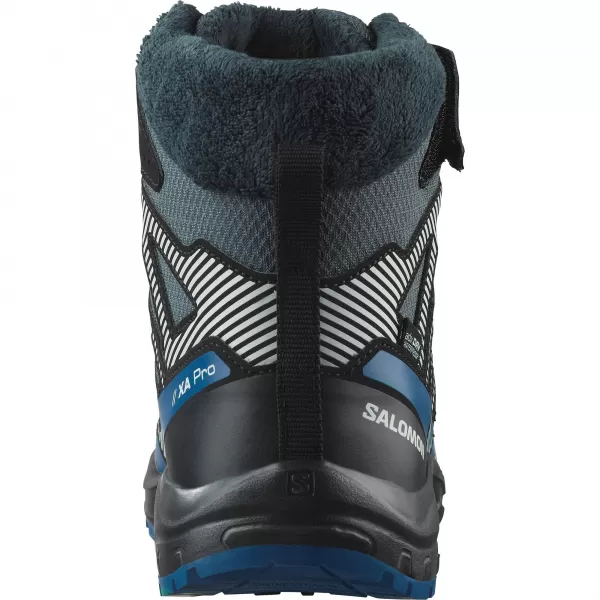  Kinderschuhe SALOMON XA PRO V8 WINTER WATERPROOF J TURBULENZ/SCHWARZ/DUNKELBLAU 