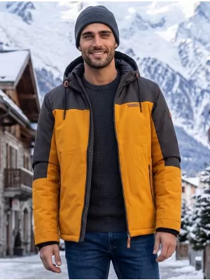 Herren-Winterjacke ALTISPORT GOLDWIN SENF