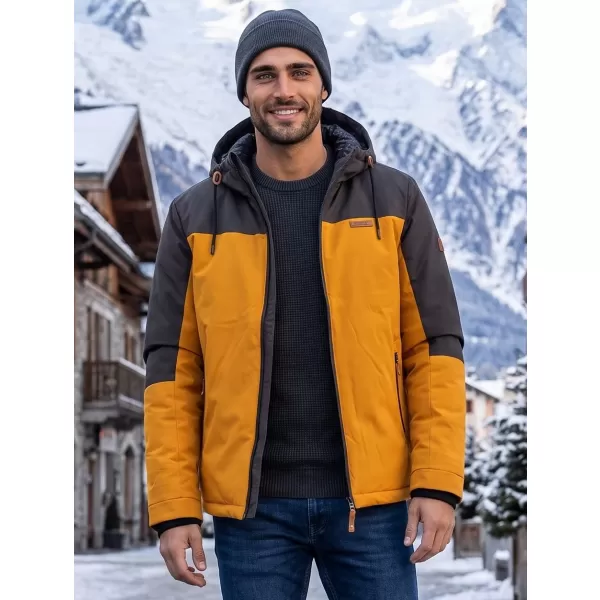  Herren-Winterjacke ALTISPORT GOLDWIN SENF 