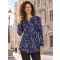 Langes T-Shirt für Damen ALTISPORT GUSSIE DUNKELBLAU