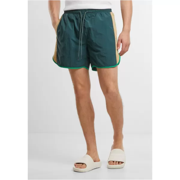  Badeshorts für Herren URBAN CLASSICS TB7348 FLASCHENGRÜN 