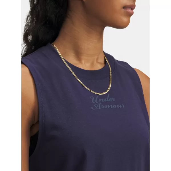  Damen-Tanktop UNDER ARMOUR UA VARSITY TANK 6005631-410 BLAU 
