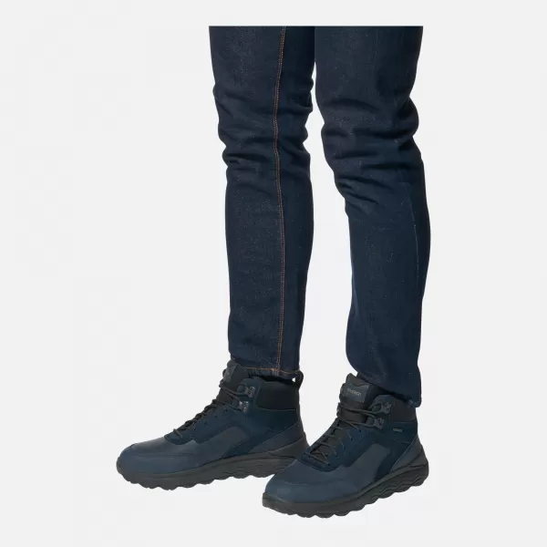  Herren-Stiefeletten GEOX SPHERICA 4X4 ABX DUNKELBLAU 