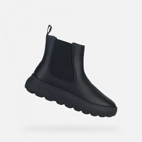 Damen-Stiefeletten GEOX SPHERICA EC4.1 SCHWARZ 