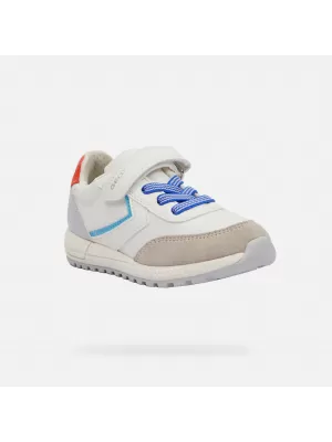Turnschuhe für Jungen GEOX ALBEN WEIß