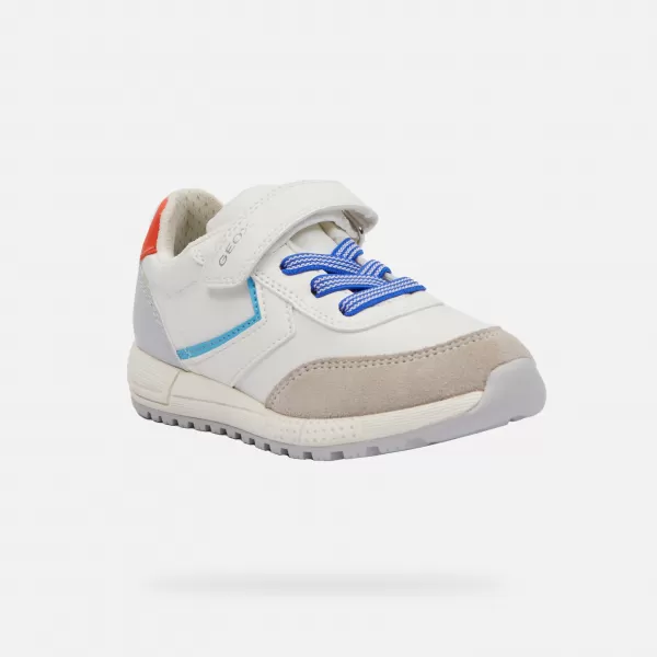  Turnschuhe für Jungen GEOX ALBEN WEIß 