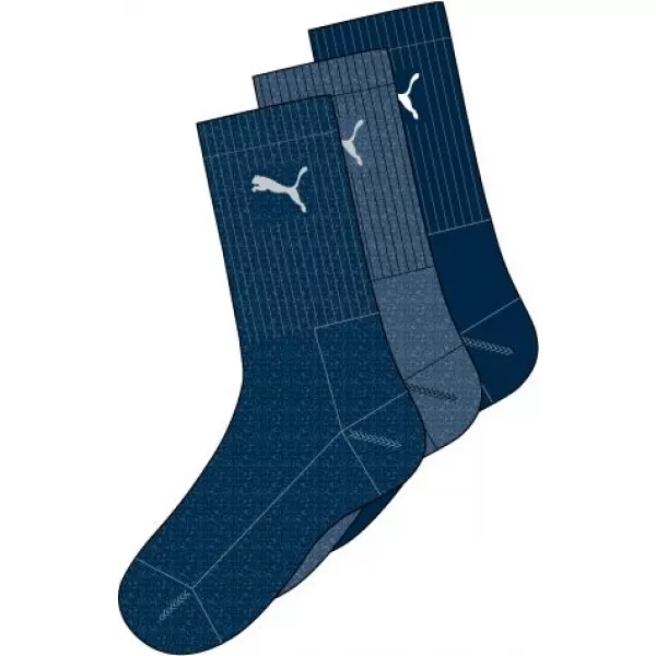  Herrensocken PUMA CREW SOCK 3P 88035503 MARINE 