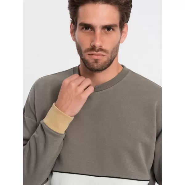  Herren-Sweatshirt OMBRE B1673 KHAKI 