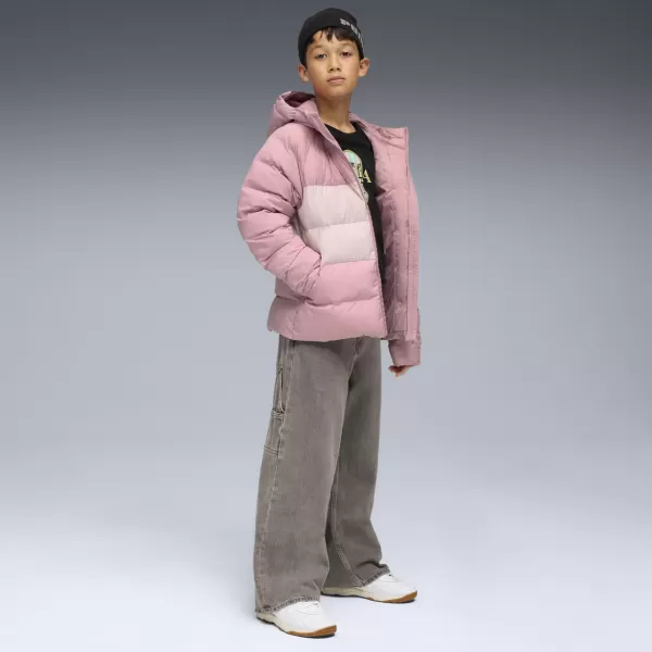  Kinderjacke PUMA SYNTHETIC HOODED PUFFER JACKET 68840465 AUSGEGLICHENES ROSA 
