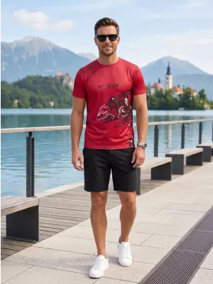 Herren Freizeithemd Premium ALTISPORT VOJ/ALM122TR06 ROT