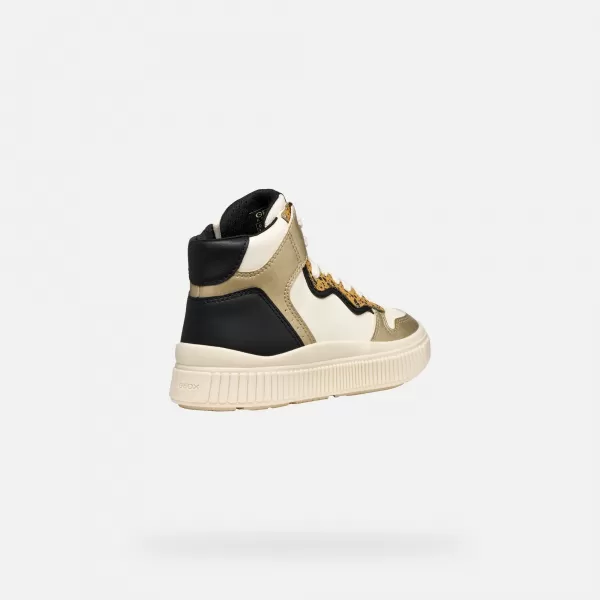  Mädchen-Sneaker GEOX LAQUINNY J56M3B054AJC1M2U CREMIG 