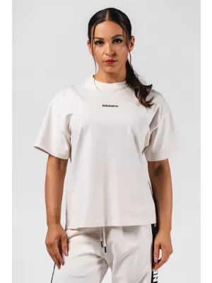 Übergroßes T-Shirt RESET 491 CREAM Nebbia
