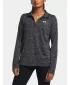 Damen-Sweatshirt UNDER ARMOUR TECH 1/2 ZIP- TWIST SCHWARZ
