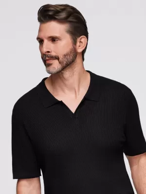 Herren t -Shirt OMBRE OM-POSS-0160 SCHWARZ