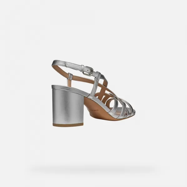  Damensandalen GEOX VIRNILISA 65 S SILBER 