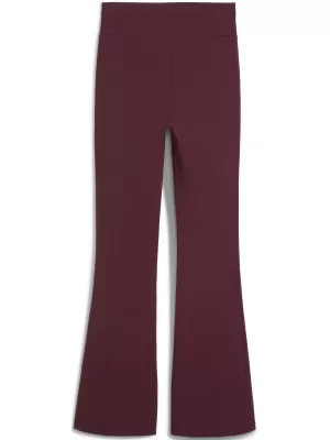 Leggings für Damen PUMA HER HIGH-WAIST FLARED LEGGINGS 68815696 RUBINROTER SCHIMMER