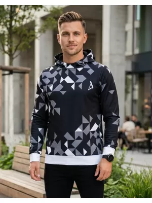 Hochwertiges Funktions-Sweatshirt für Herren ALTISPORT VOJ/ALM108MI01 SCHWARZ