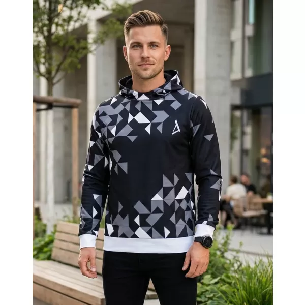  Hochwertiges Funktions-Sweatshirt für Herren ALTISPORT VOJ/ALM108MI01 SCHWARZ 