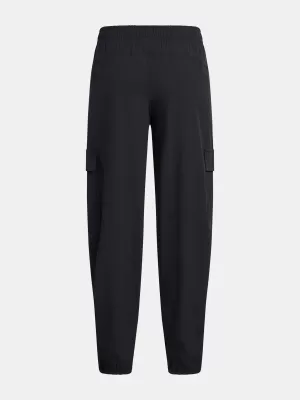 Sporthose für Mädchen UNDER ARMOUR UA RIVAL WOVEN CARGO PANTS 1386527-001 SCHWARZ