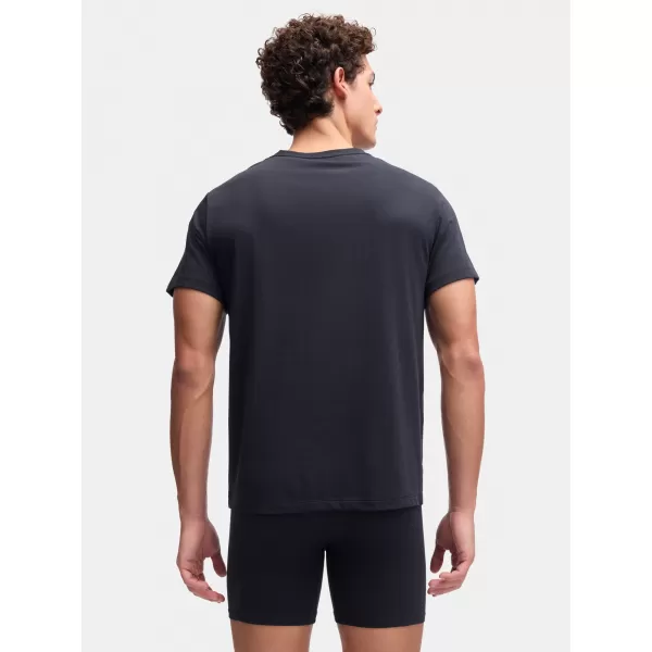  Herren-T-Shirt UNDER ARMOUR M UA PERF COTTON CREW NECK-2PK 6007621-001 SCHWARZ 