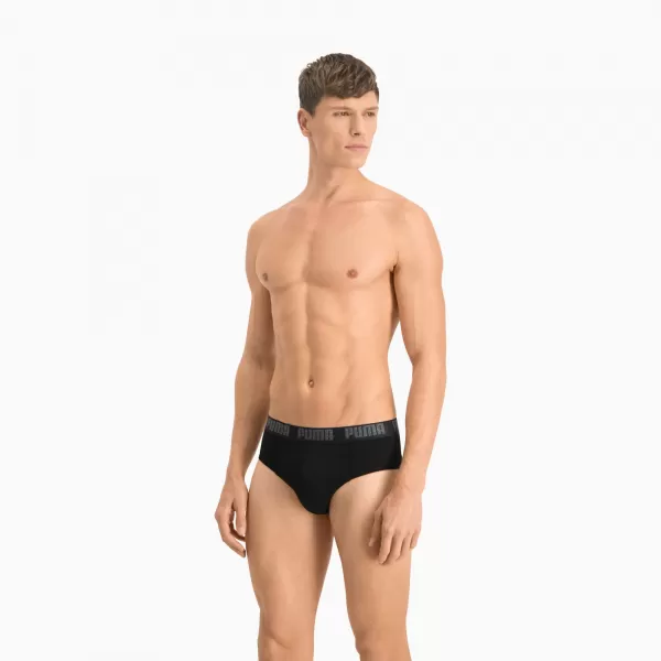  Herrenbekenntnisse PUMA BASIC BRIEF 2P 88910006 SCHWARZ/SCHWARZ 