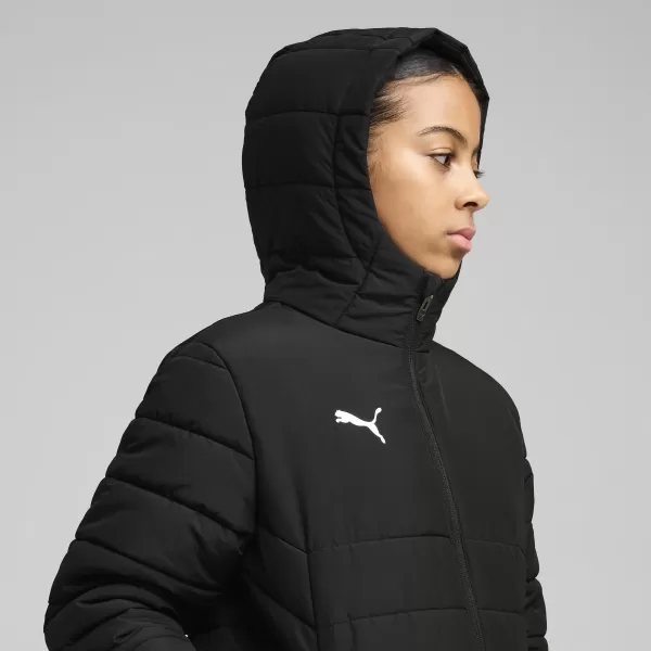  Jacke PUMA TEAMADDITIONS HOODED PADDED JACKET JR 65973803 PUMA BLACK/PUMA SILBER 