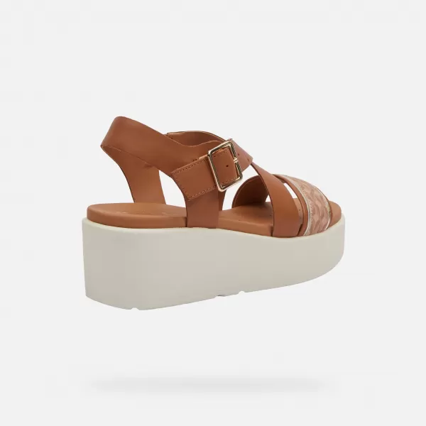  Damensandalen GEOX XAND 2.2S HELLBRAUN 