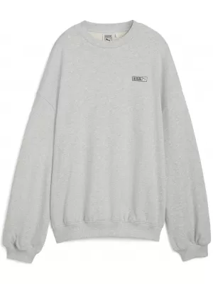 Damen Sweatshirt PUMA X ROSÉ OVERSIZED CREW 63380310 FLACHE HELLGRAUE HEATHER