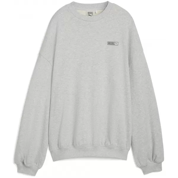  Damen Sweatshirt PUMA X ROSÉ OVERSIZED CREW 63380310 FLACHE HELLGRAUE HEATHER 