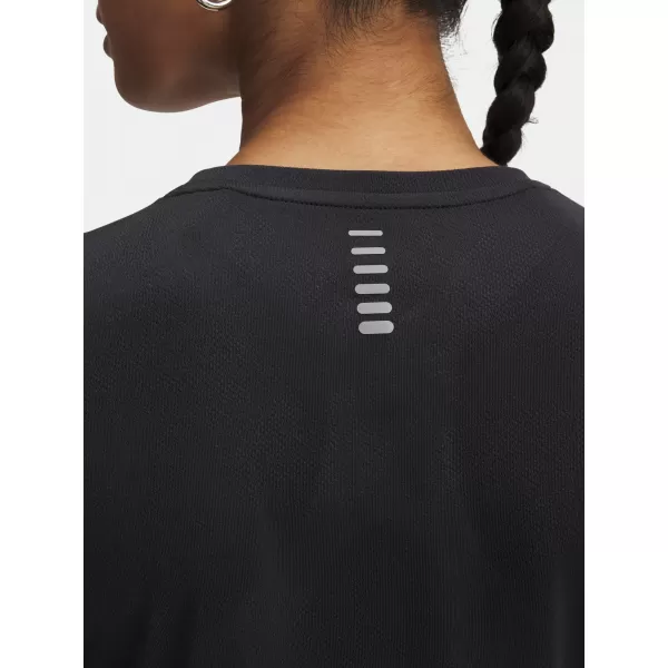  Damen-T-Shirt UNDER ARMOUR UA LAUNCH JACQUARD SS 6005096-004 SCHWARZ 