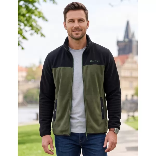  Fleece-Sweatshirt für Herren ALTISPORT GAMEL KHAKI 
