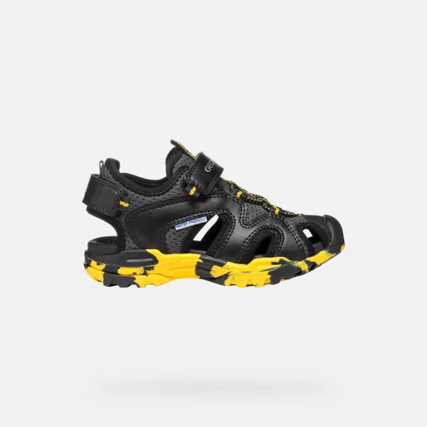  Sandalen für Jungen GEOX BOREALIS SCHWARZ 