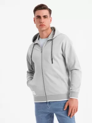 Herren -Sweatshirt OMBRE BLACK OM-SSZP-0210 GRAU