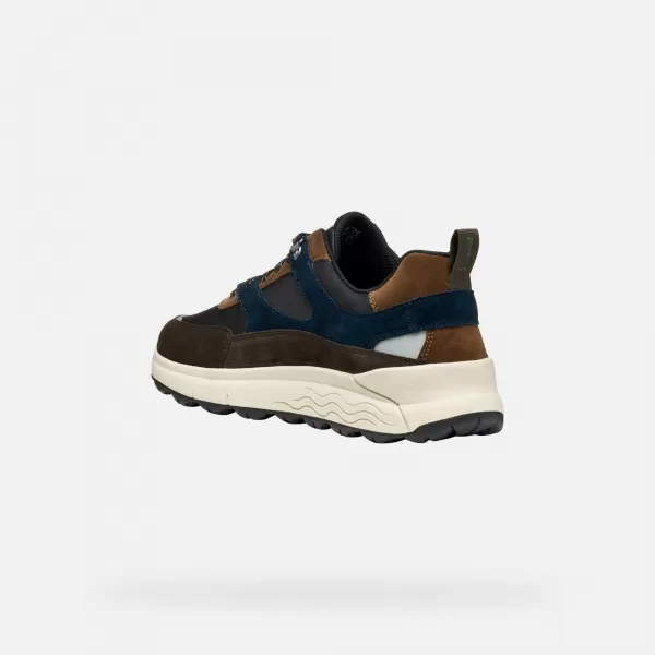  Herren-Sneaker GEOX SPHERICA 4X4 B ABX G011290 DUNKELBRAUN 