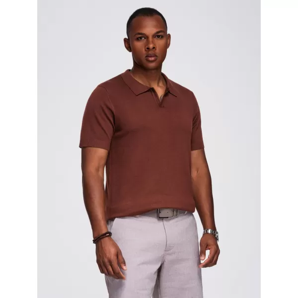  Herren t -Shirt OMBRE OM-POSS-0159 DUNKELBRAUN 
