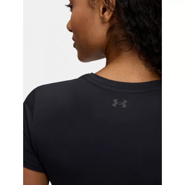 Damen-T-Shirt UNDER ARMOUR MERIDIAN CORE SS 6000341-001 SCHWARZ 