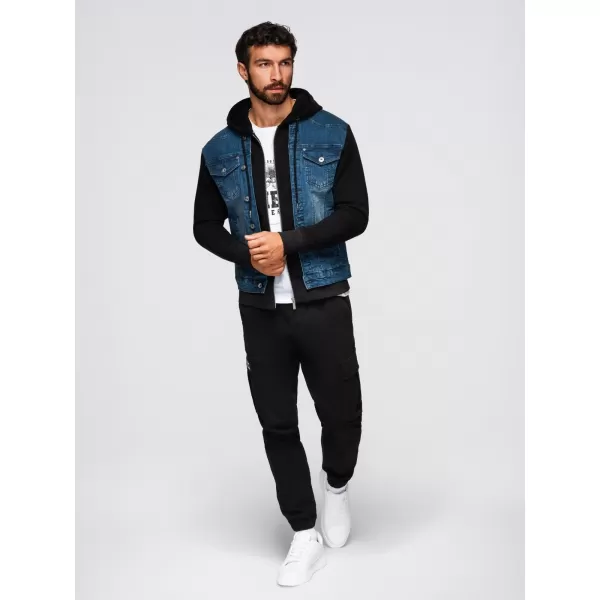  Jacke OMBRE OM-JADJ-0220 BLAU UND SCHWARZ 