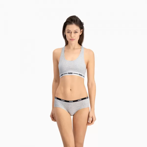  Höschen PUMA WOMEN HIPSTER 2P PACK 90785205 GRAU/GRAU 