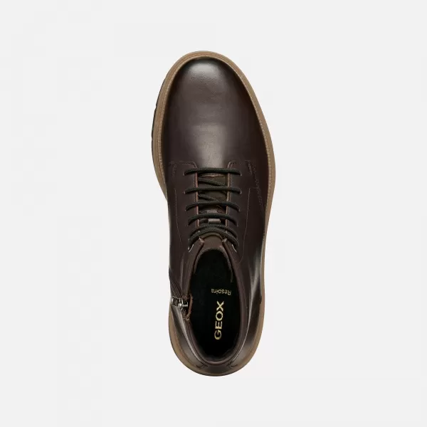  Herrenschuhe GEOX POVE G011452 DUNKELBRAUN 