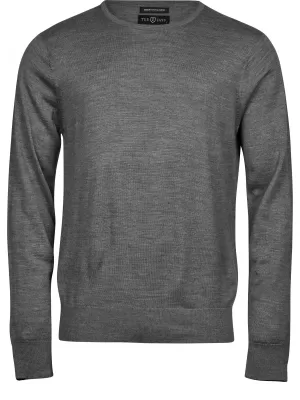 Herrenpullover TEE JAYS | TJ 6000 GRAUE MELANGE