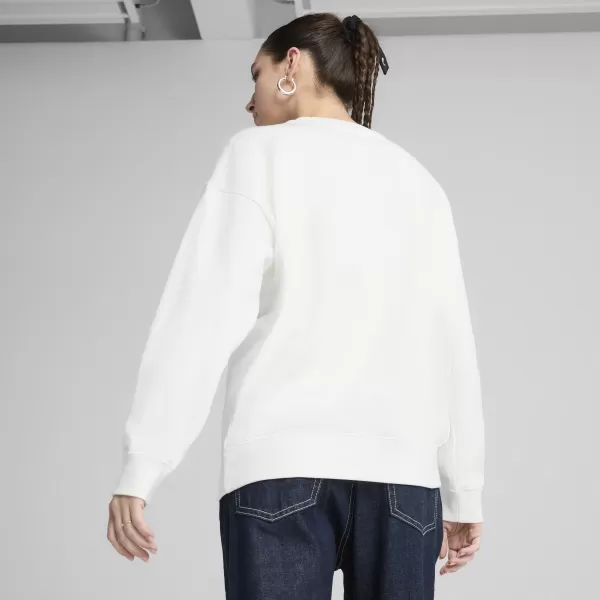  Damen-Sweatshirt PUMA ESS OVERSIZED CREW FL 68540002 PUMA WEIß 