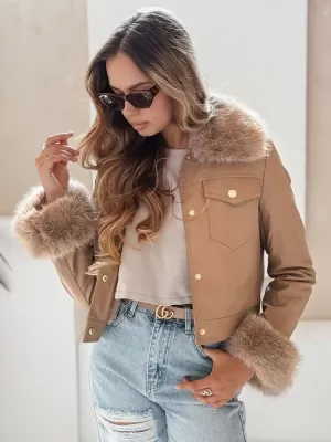 Damenjacke DSTREET TY5139 KARAMELL