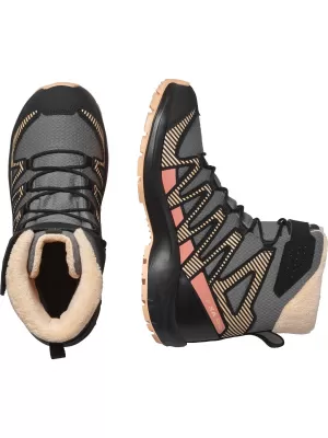 Kinderschuhe SALOMON XA PRO V8 WINTER WATERPROOF J ZINN/SCHWARZ/PFIRSICHFLAUM