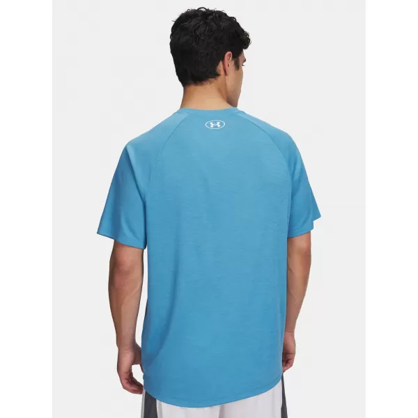  Herren-T-Shirt UNDER ARMOUR UA TECH TEXTURED SS 1382796-453 BLAU 