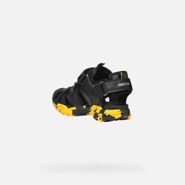 Sandalen für Jungen GEOX BOREALIS SCHWARZ 