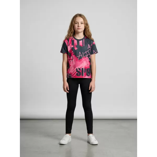  Funktionaler t -Shirt -Prämie von Kindern ALTISPORT VOJ/ALK076TR01 HEIßROSA 