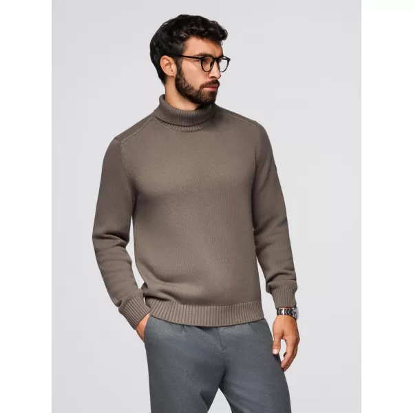  Herrenpullover OMBRE OM-SWTN-0163 GRAUBRAUN 