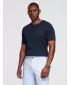 Herrenhemd OMBRE OM-TSCT-0252 MARINEBLAU