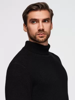 Herrenpullover OMBRE OM-SWTN-0162 SCHWARZ