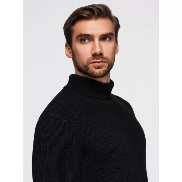 Herrenpullover OMBRE OM-SWTN-0162 SCHWARZ 